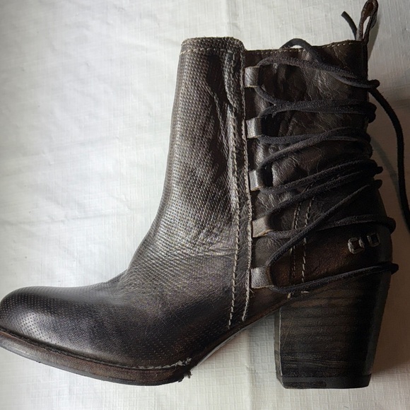 Bed Stu Dark Brown Lace-Up Boots - Picture 4 of 8